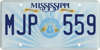 MS license plate MJP559
