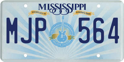MS license plate MJP564