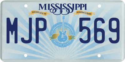 MS license plate MJP569
