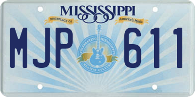 MS license plate MJP611