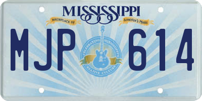 MS license plate MJP614