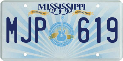 MS license plate MJP619