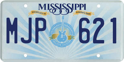 MS license plate MJP621