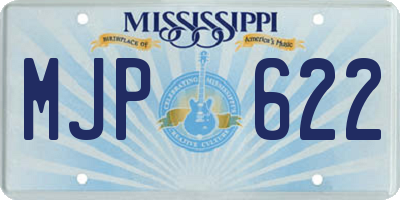 MS license plate MJP622
