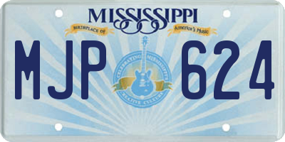 MS license plate MJP624