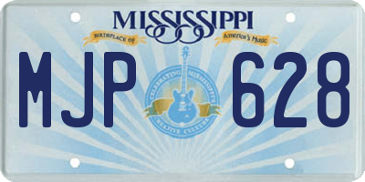 MS license plate MJP628