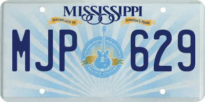 MS license plate MJP629