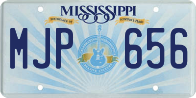 MS license plate MJP656