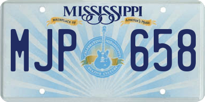 MS license plate MJP658