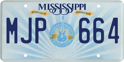 MS license plate MJP664