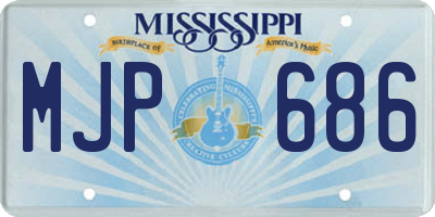 MS license plate MJP686