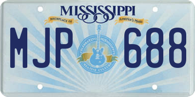 MS license plate MJP688