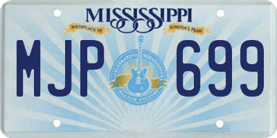 MS license plate MJP699