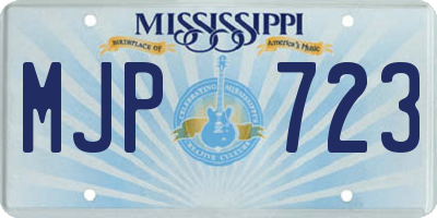 MS license plate MJP723