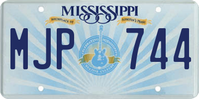 MS license plate MJP744
