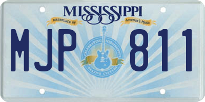 MS license plate MJP811