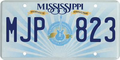 MS license plate MJP823