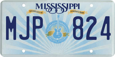 MS license plate MJP824