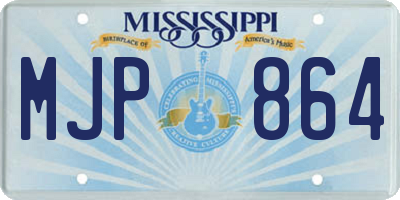 MS license plate MJP864