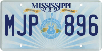MS license plate MJP896