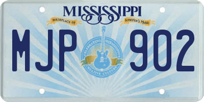 MS license plate MJP902