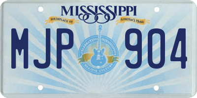 MS license plate MJP904