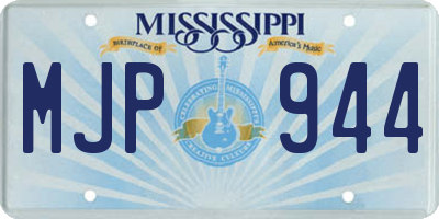 MS license plate MJP944