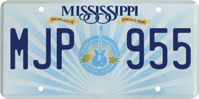 MS license plate MJP955