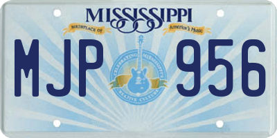 MS license plate MJP956