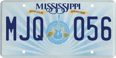 MS license plate MJQ056