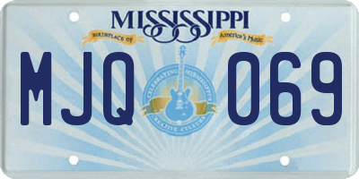 MS license plate MJQ069