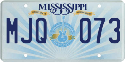 MS license plate MJQ073