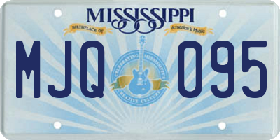 MS license plate MJQ095