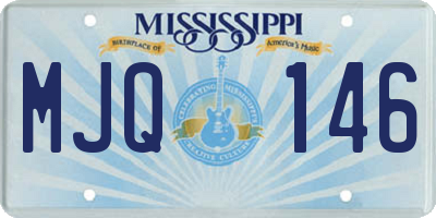 MS license plate MJQ146
