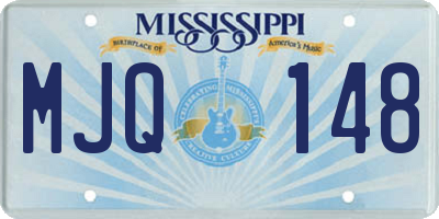 MS license plate MJQ148