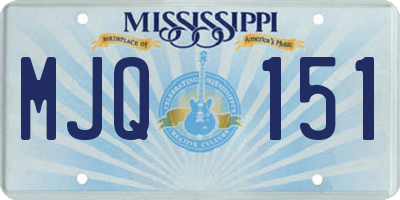 MS license plate MJQ151