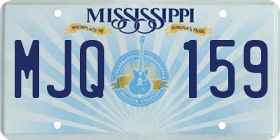 MS license plate MJQ159