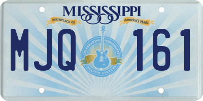 MS license plate MJQ161