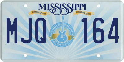 MS license plate MJQ164