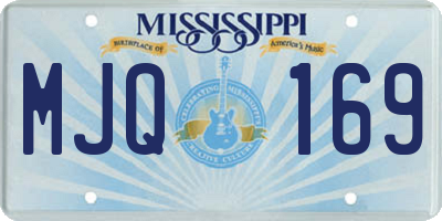 MS license plate MJQ169