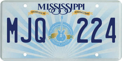 MS license plate MJQ224