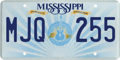 MS license plate MJQ255