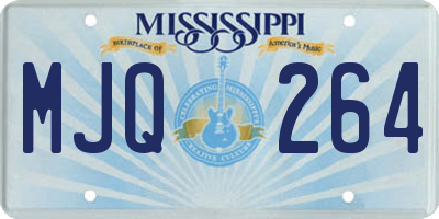 MS license plate MJQ264