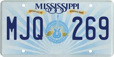 MS license plate MJQ269