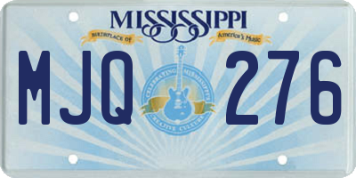 MS license plate MJQ276