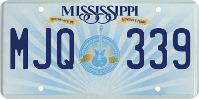 MS license plate MJQ339