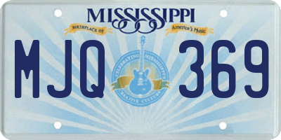 MS license plate MJQ369