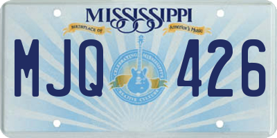 MS license plate MJQ426