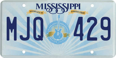 MS license plate MJQ429