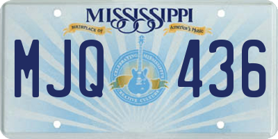MS license plate MJQ436